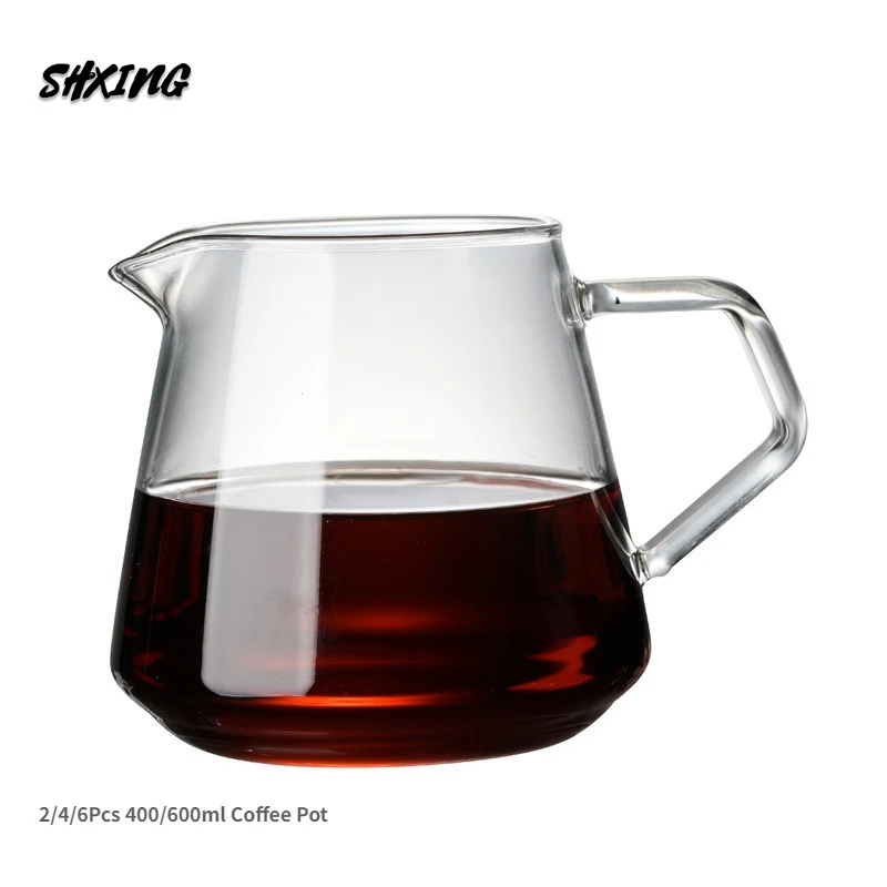 Carafe Drip  400ml 650ml Coffee Pot V60 Pour Over Glass Range Coffee Server Coffee Kettle Brewer Barista Percolator