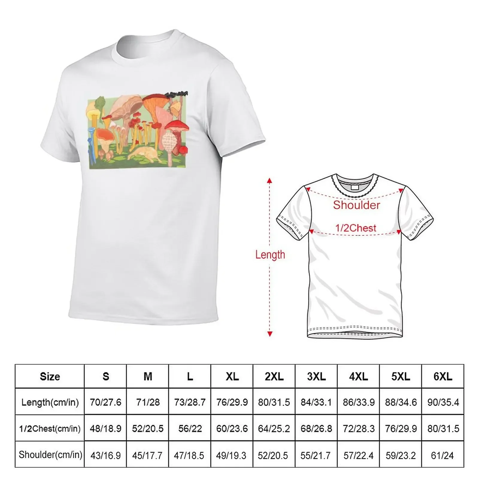 Футболка с рисунком пруда в виде грибов черные дешевые вещи футболки рэпера