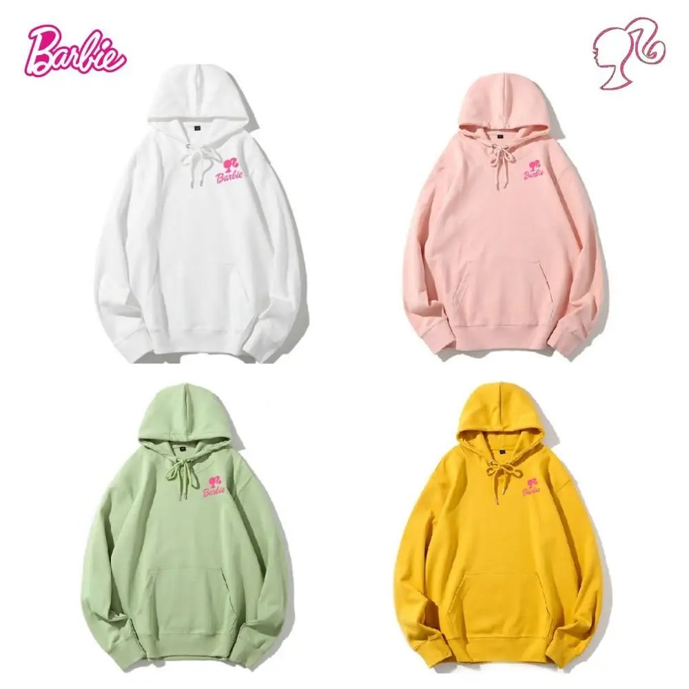 

Anime Barbie Girl Sweater Autumn Winter Round Neck Collet Long Sleeved Hooded Drawstring Hoodie Coat Birthday Present