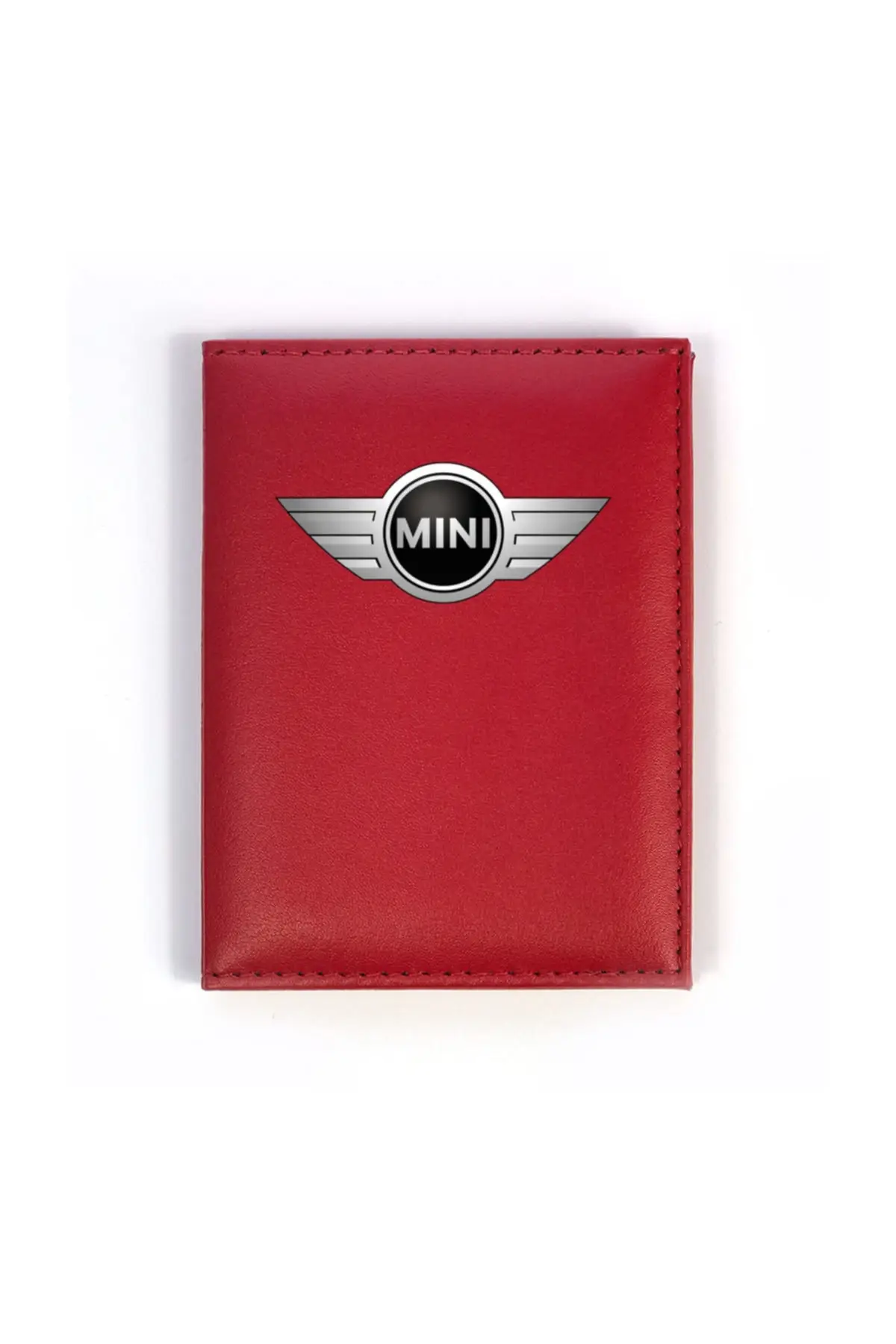 

Красный Мини-контейнер для лицензии, унисекс, 5 отделений, кожаный, с двойной прострочкой, прочный, легкий, портативный, для путешествий, с ло...