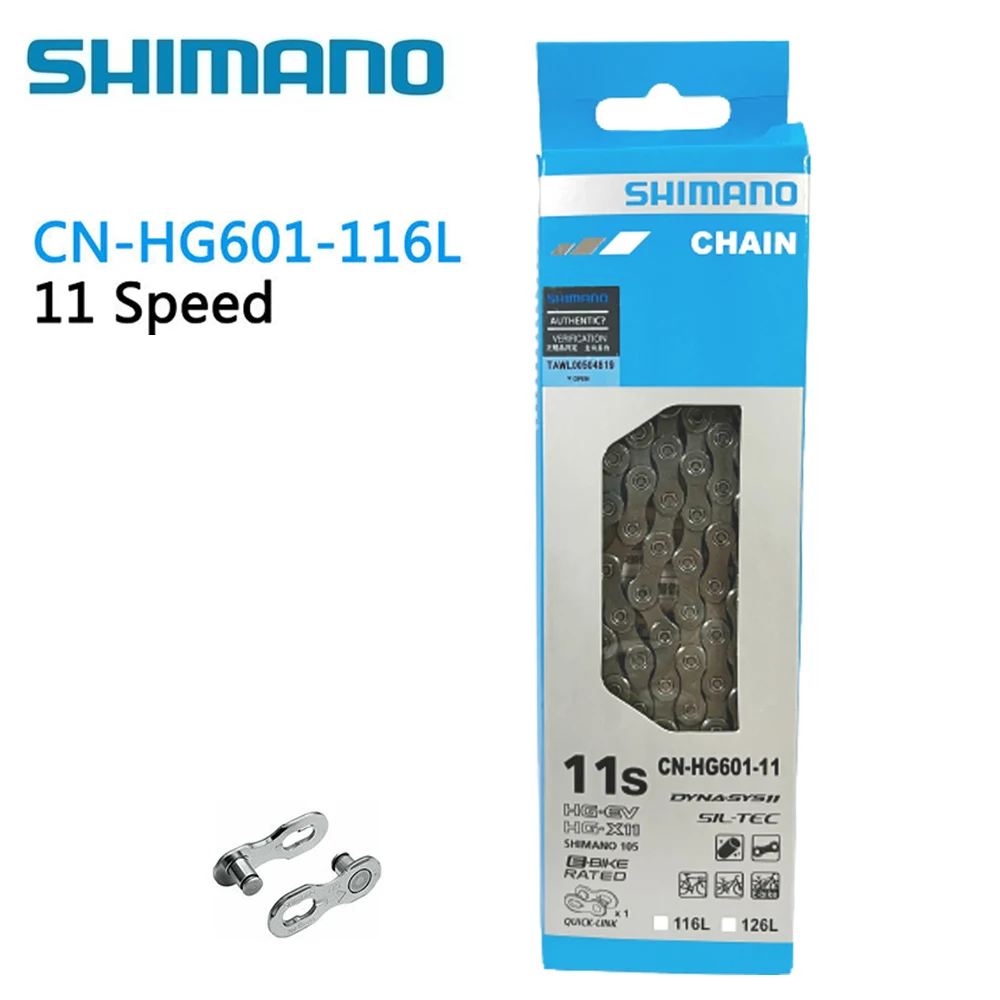 

Shimano HG601 Bicycle Chain Original HG601 Road Mountain Bike Chain Ultralight 11V Current Durable 11 Speed Mtb Chain Bike Part
