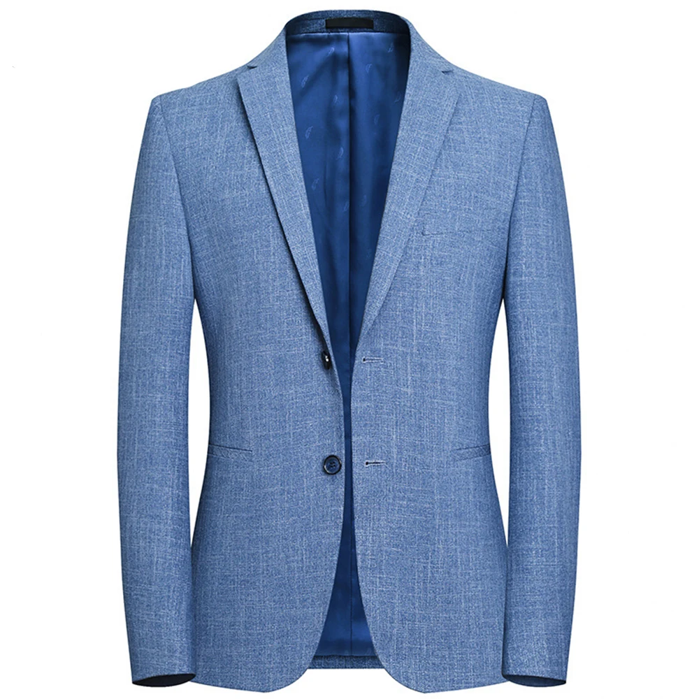 2022 Men Slim Fit Office Blazer Jacket Fashion Solid Mens Suit Jacket Wedding Coat Casual Business Male Suit Coat