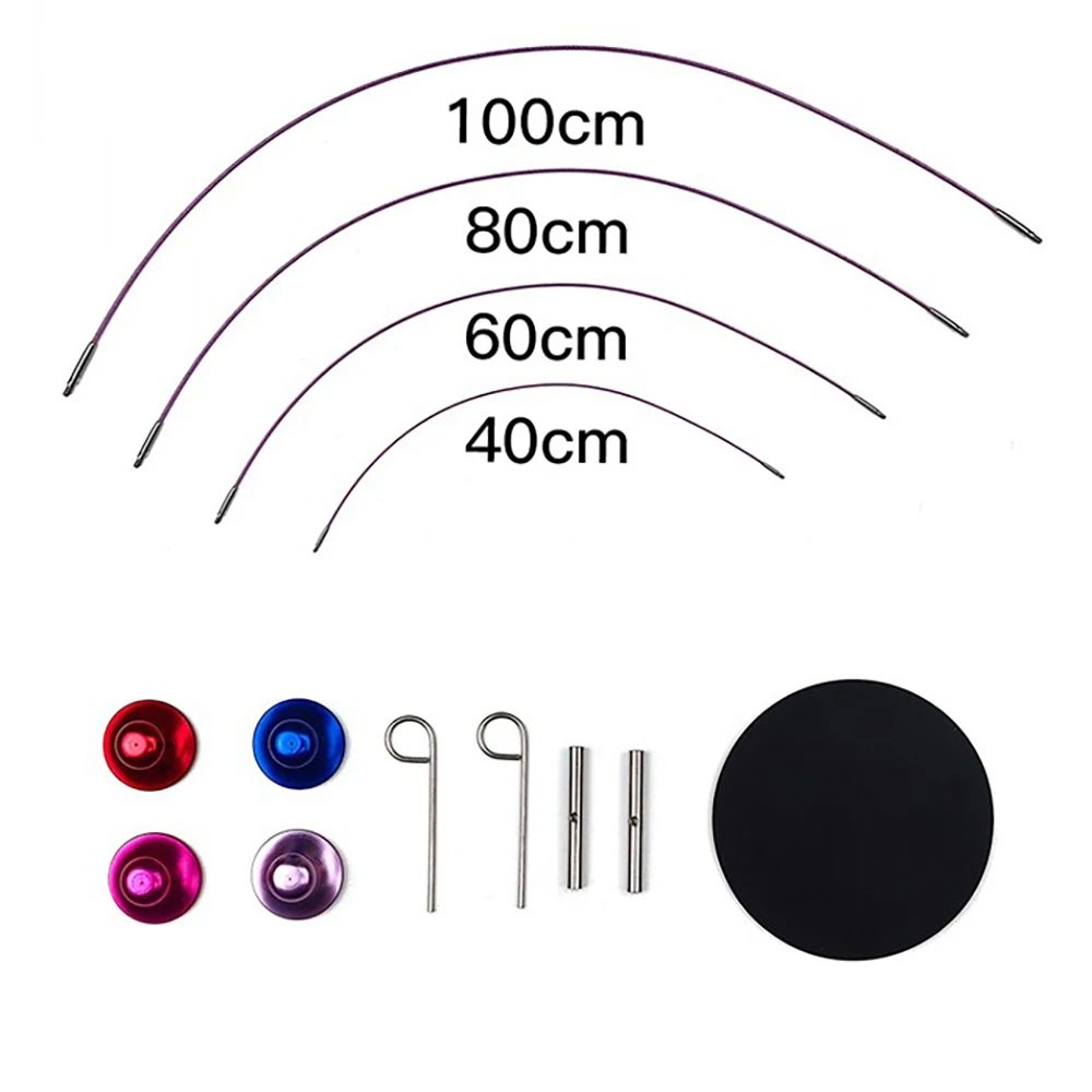 12 шт. сменные афганские тунисские крючки для вязания крючком круглая игла