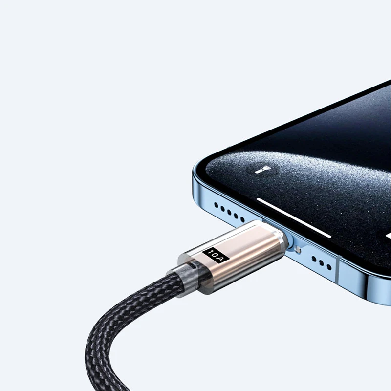 2 м 120 Вт USB-кабель для зарядного устройства телефона Type-C 10 А провод быстрой