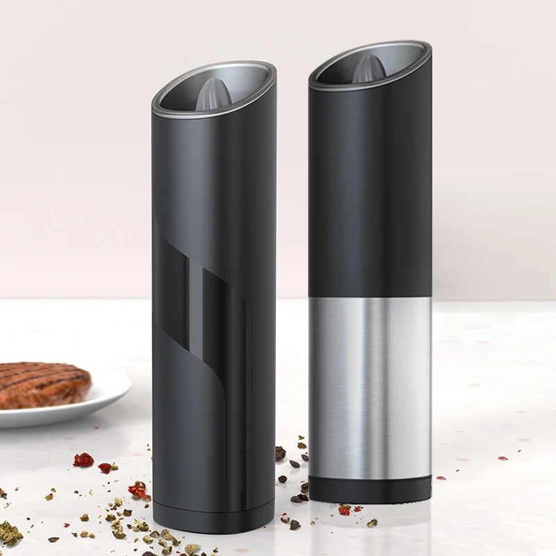 

Household kitchen electric pepper stainless steel grinder restaurant pepper rose salt seasoning grinder detachable