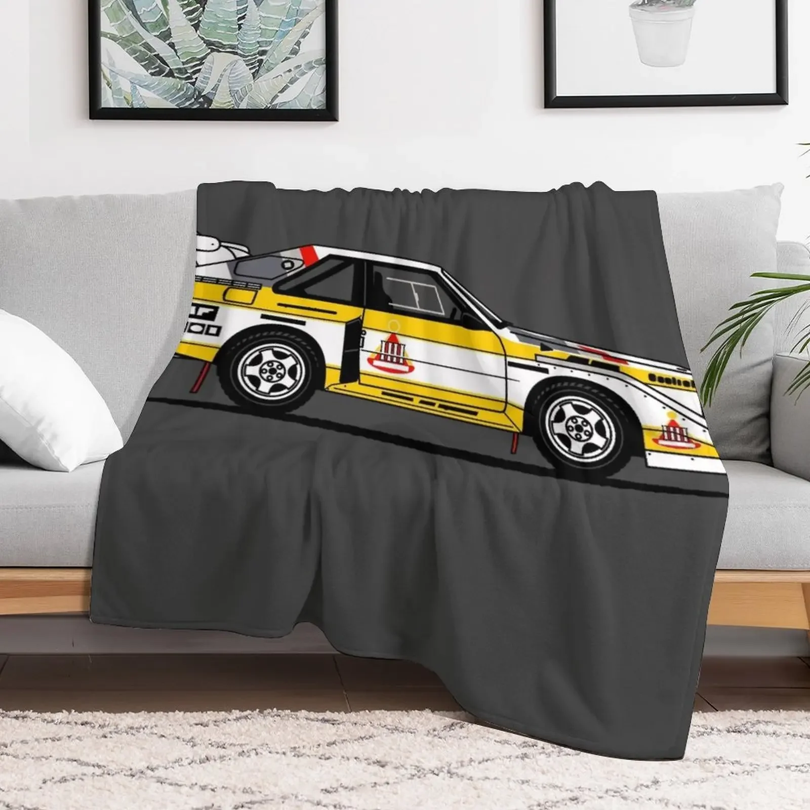 S1 Group B Классическое одеяло для раллийного автомобиля дивана Дизайнеры аниме