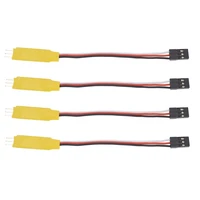 4pcs 90 to 180 degree servo expander increase steering gear angle extender 3 6 16v spare parts for rc boat robot arm