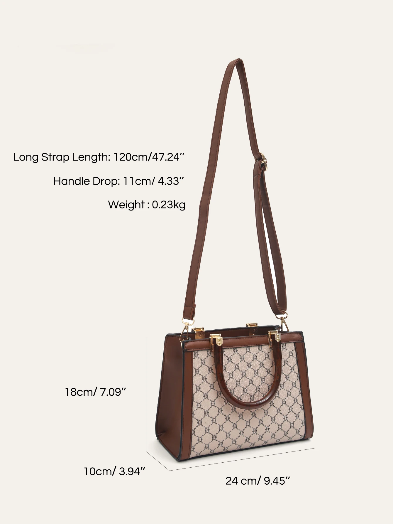 Женская сумка-тоут из искусственной кожи с ручками сверху