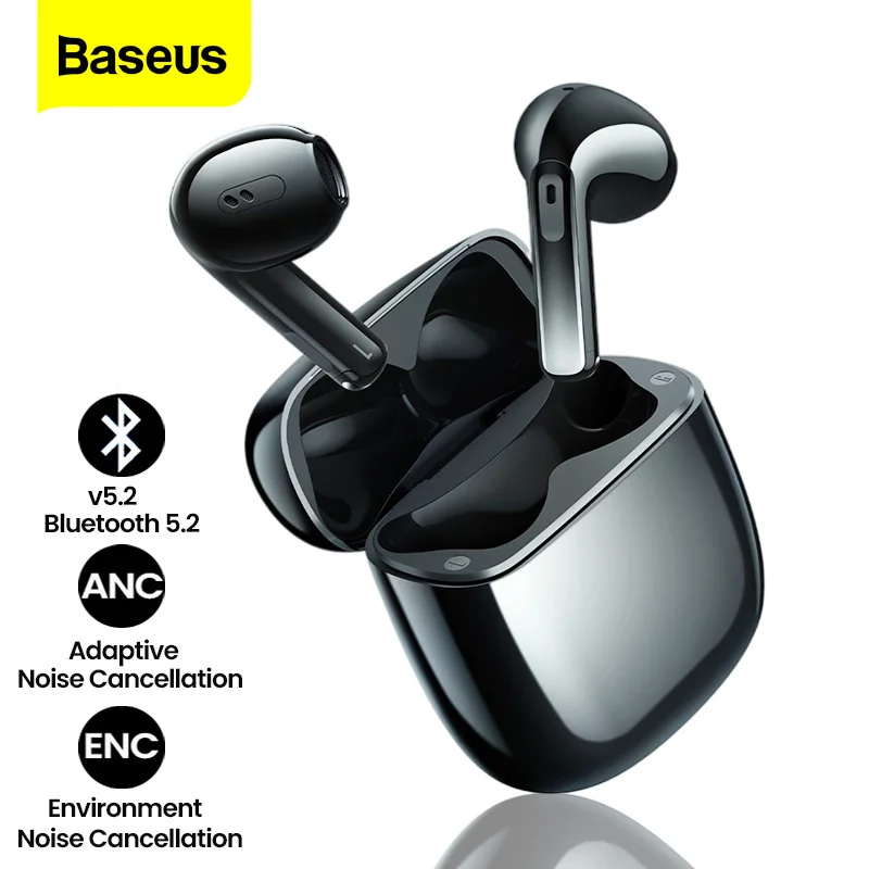 

Baseus Storm3 ANC TWS wireless Bluetooth earphones microphone ENC adaptive noise cancelling earbuds sports headset gamer
