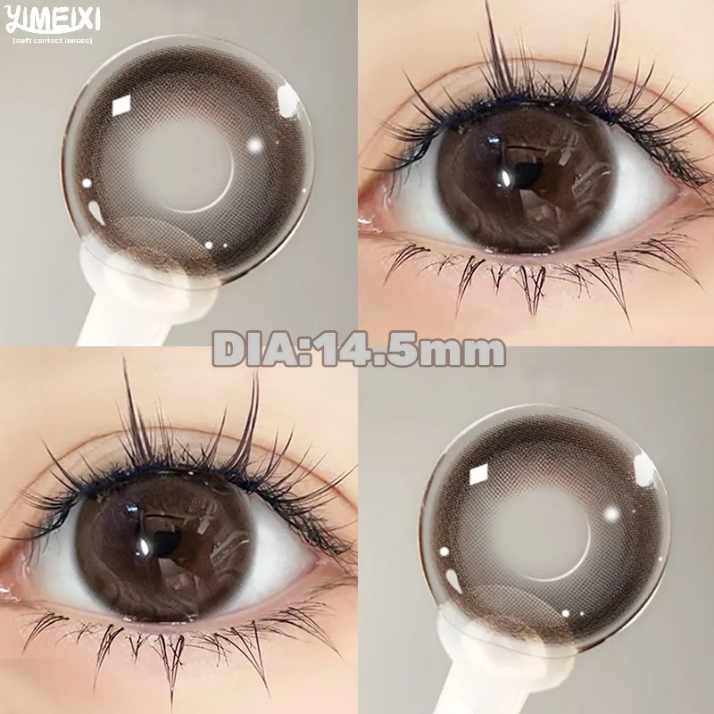 YIMEIXI 1 пара коричневых линз для глаз корейские натуральные линзы цветные контактные линзы для глаз с серым красивым зрачком Бесплатная доставка YIMEIXI 1 пара коричневых линз для глаз корейские натуральные линзы цветные контактные линзы для глаз с серым красивым зрачком Бесплатная доставка