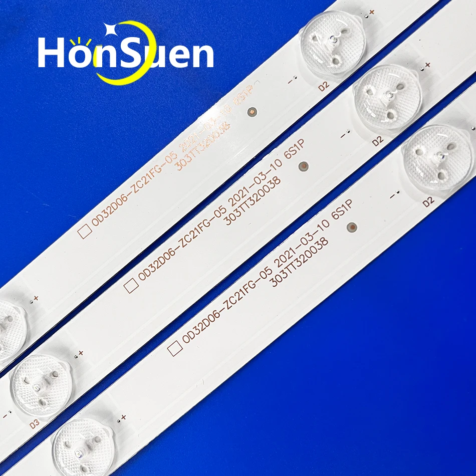 3 шт. светодиодная лента для подсветки 6 ламп телевизора ATVIO 32 дюйма 0D32D06-ZC21FG-05