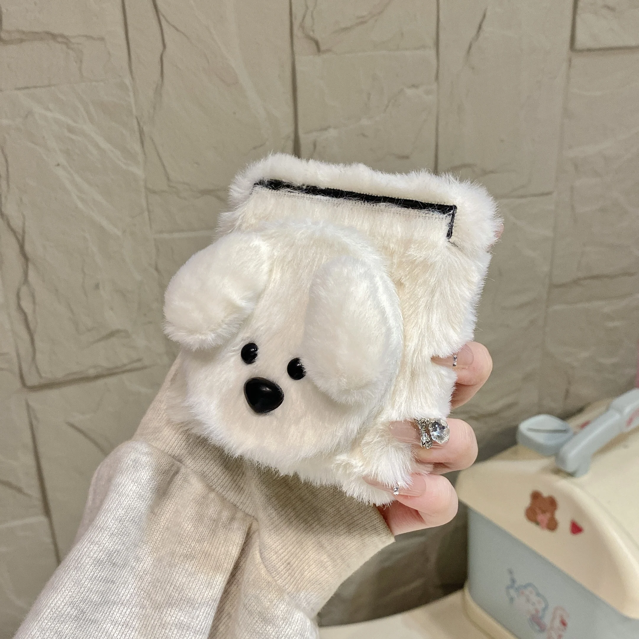 Фото Милый пушистый плюшевый чехол для телефона Huawei Nova Flip P50 Pocket2 Pura X с подвесным ремешком, совместимый чехол. №5