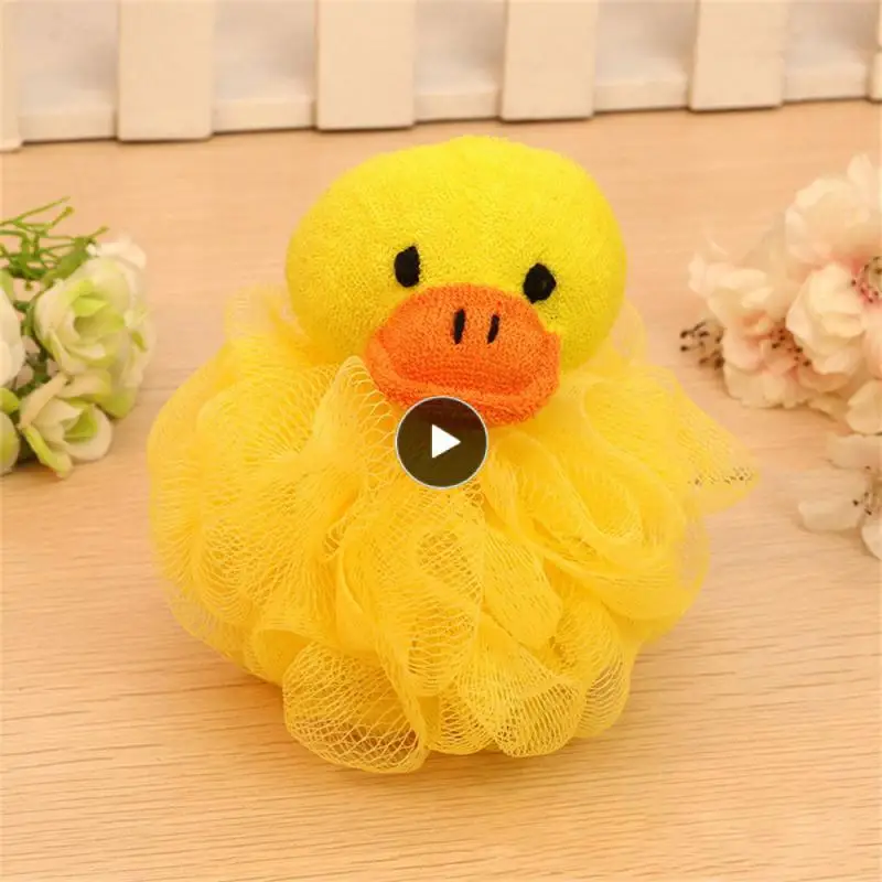 

Decontamination Bath Ball Bath Flower Foam Cartoon Fast Cleaning Wipe Lanyard Soft Household Bathroom Animal Exfoliation Tools