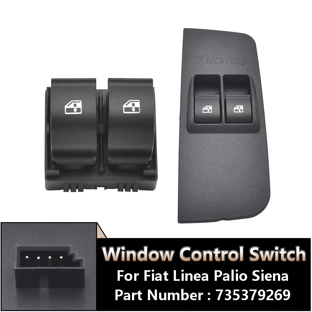 

New 735379269 100157736 735379267 Car Power Window Control Switch Glass Lifter Button For Fiat Linea Palio Siena