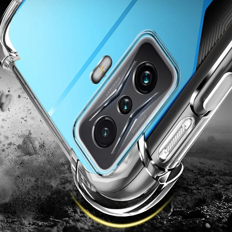 fundacoquecapa poco f4 gt f3 casetransparent phone case glass for poco x3 pro case pocox3 nfc airbag anti shock protective cover on poco x 4 pro