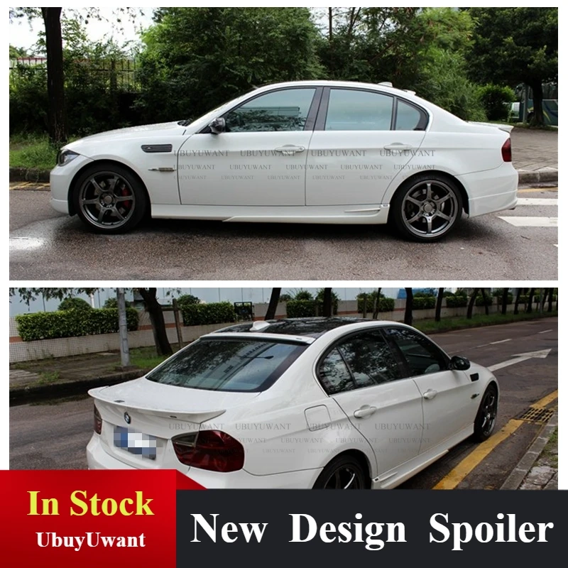

Задний спойлер для BMW E90 2005 2006 2007 2008 2009 2010 2011 из АБС-пластика, углеродное волокно, спойлер, спойлер для крыла багажника
