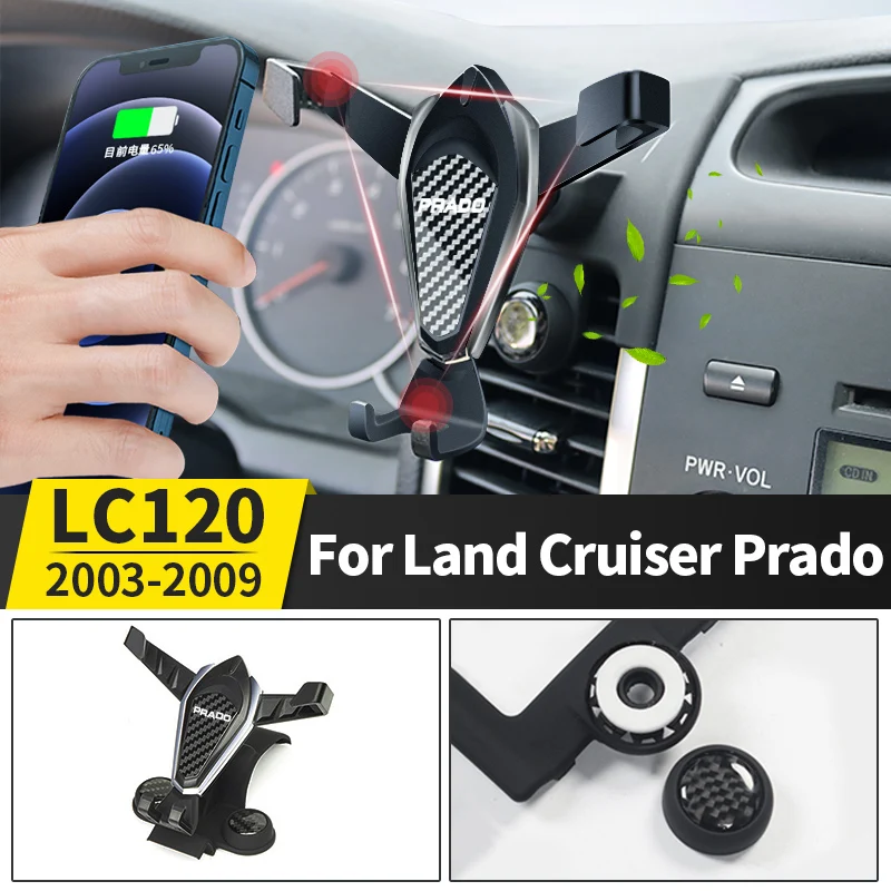 

For Toyota Land Cruiser Prado 120 Lc120 Fj150 2003-2009 Car Phone Holder Modification Accessories 2004 2005 2006 2007 2008