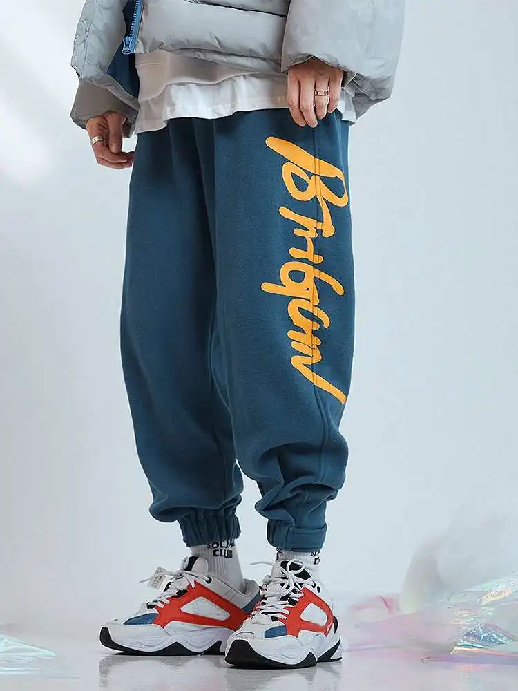 

CharmkpR Fashion Men's Letter Graphics Pocket Trousers Casual Streetwear Male All-match Hot Sale Drawstring Jogger Pants S-2XL