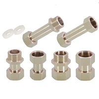 copper femalemale thread union joint 12%ef%bc%8234%ef%bc%82pipe fittings connector joint nickel plated adapter accessories straight pipe