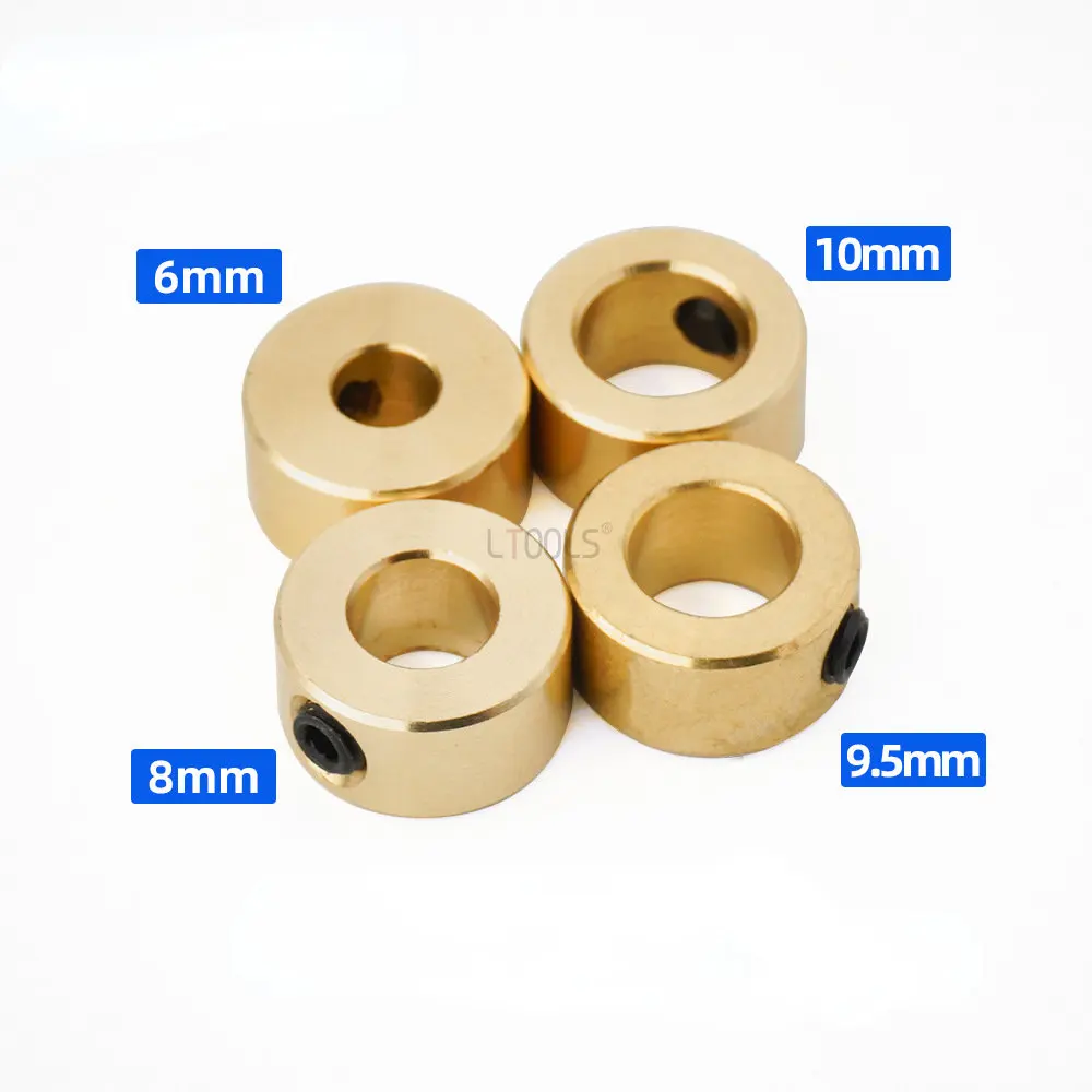 

Drill Bit Collar Ring Brass Limiter Positioning and Locking Woodworking Drill Bits 6/8/9/9.5/10mm Depth Stop Collars Positioner