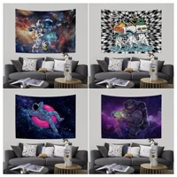 astronaut and rainbow wall tapestry home decoration hippie bohemian decoration divination wall hanging sheets