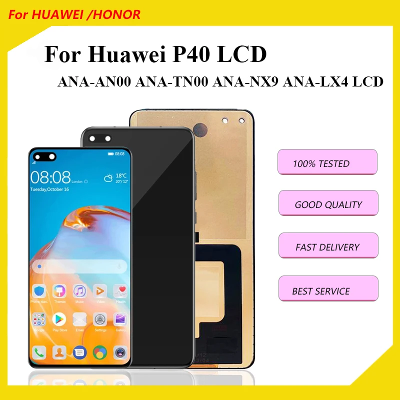6 1 &quotTFT-экран для Huawei P40 ЖК-дисплей сенсорный экран ANA-NX9 LX4 AN00 TN00 сенсорная панель