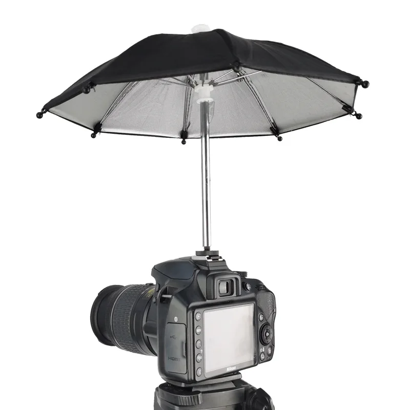 

50CM DSLR Camera Umbrella Universal Hot Shoe Cover Photography Accessory Camera Sunshade Rainy Holder Accessories for Canon