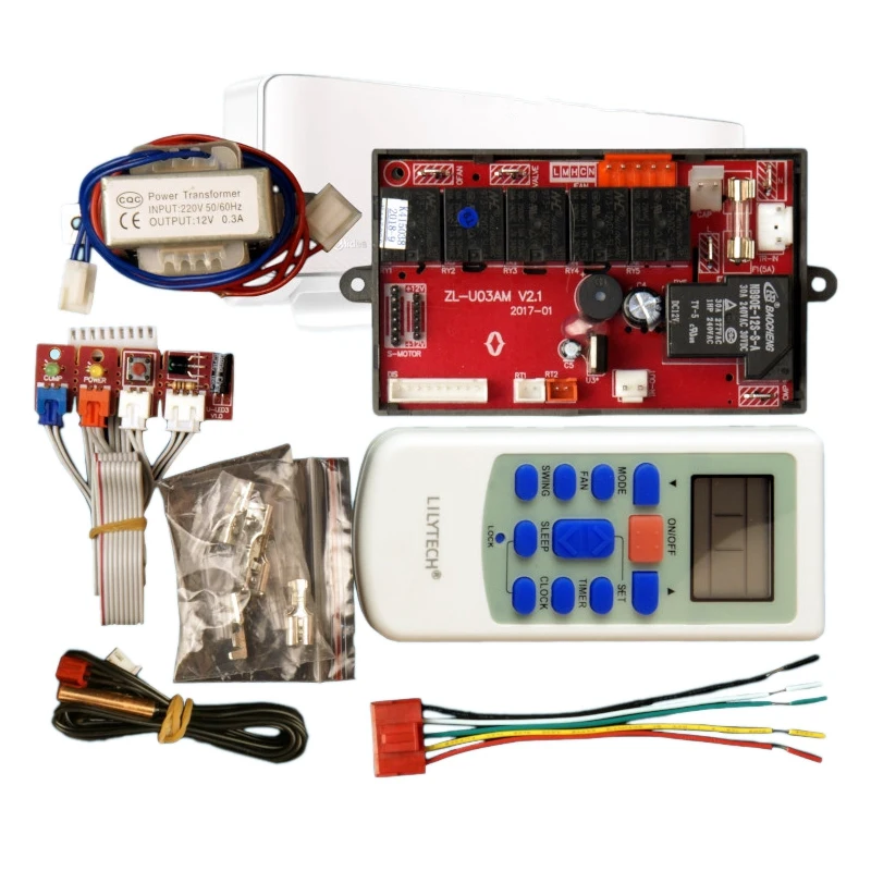

Lilytech,ZL-U03AM, Universal AC Control System, Split AC Control PCB, Universal Ac Controller, Remote And Board