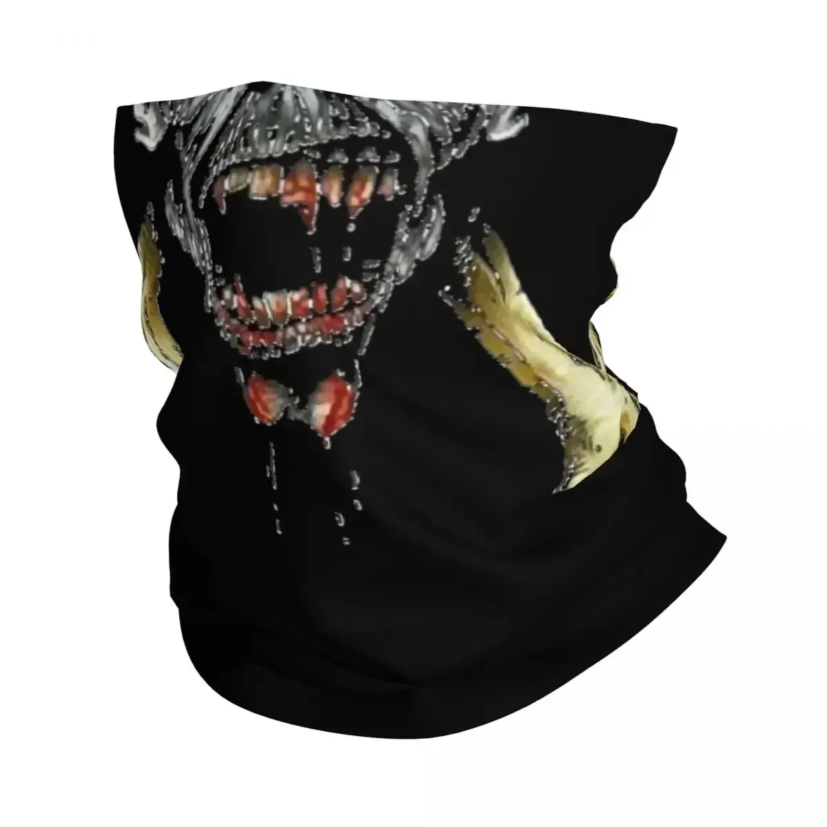 Классическая бандана с логотипом черепа в стиле хэви-метал гетры принтом шарф