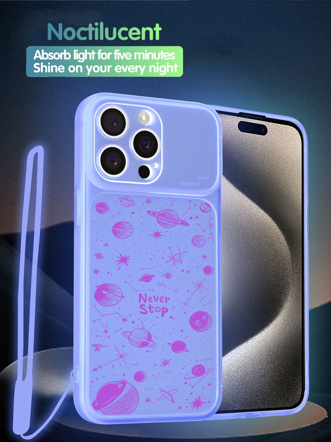 Роскошный светящийся прозрачный силиконовый чехол с ночным светом для телефона