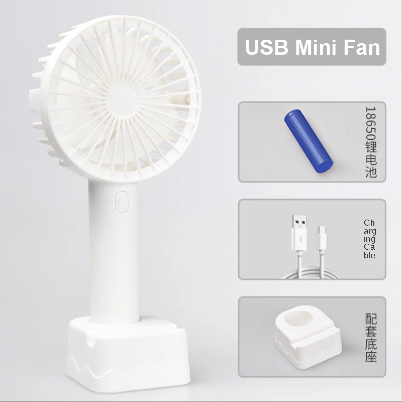 

Мини-вентилятор портативный с USB, регулируемый