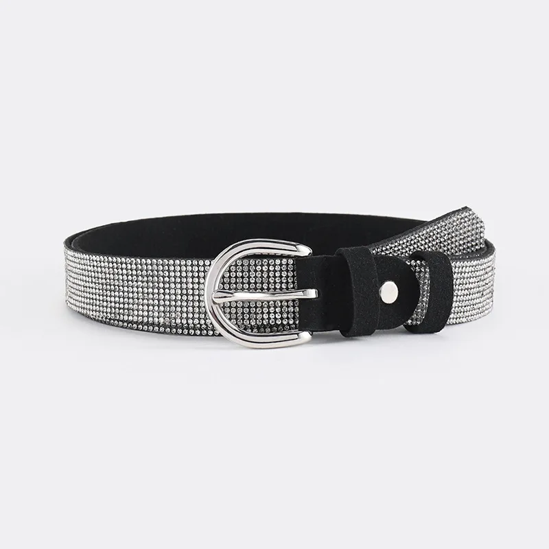 

women's fashion all match rhinestone belt