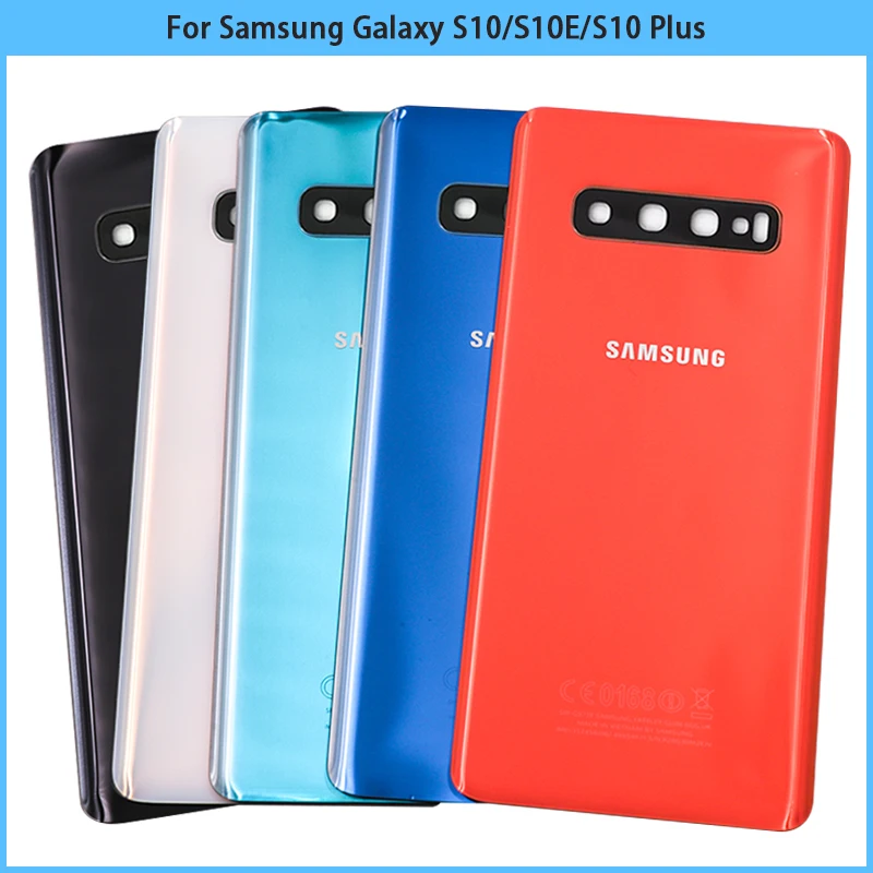 

New For Samsung Galaxy S10 Plus S10E G973 G975 Battery Back Cover Rear Door 3D Glass Panel S10 Housing Case Camera Lens Replace