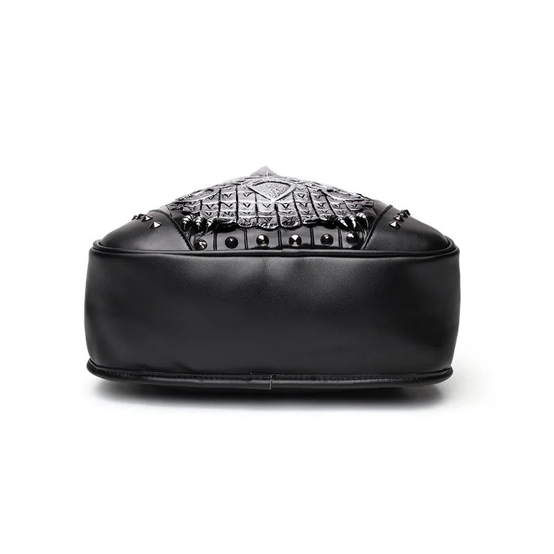 Модный индивидуальный нож с тиснением совы кожаный рюкзак заклепками капюшоном