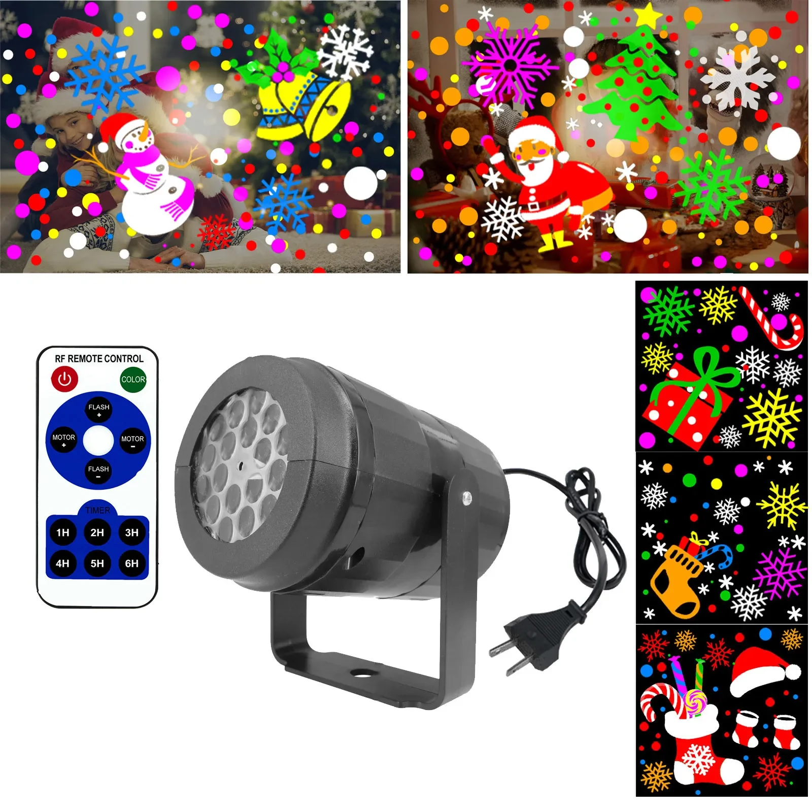 

Pocket Computer Outdoor Christmas Lawn LED Projection Lamp Decoration Rotating Lamp Projector for Ceiling Viewing
