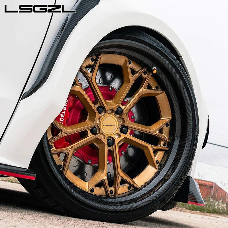 LSGZL кованое углеродное волокно 2 предмета изготовленный на заказ обод 5x130 5x114 3 5x112