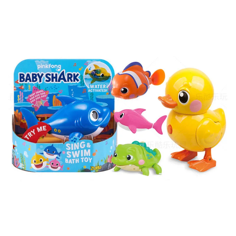 Электрическая игрушка для купания детей электрическая Акула маленькая Желтая