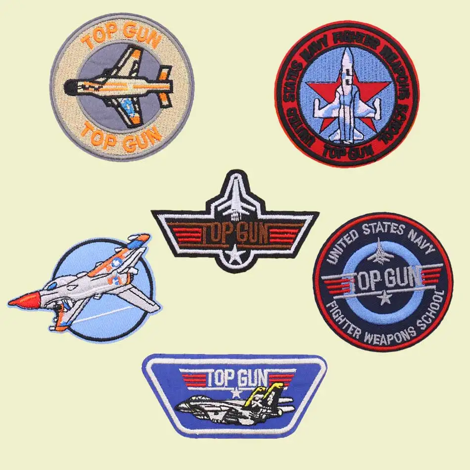 Classic Air Force Embroidery Patches For Clothing DIY Thermo Adhesive Badge Fashion Shoulder Strap Iron-On Transfer For Clothes