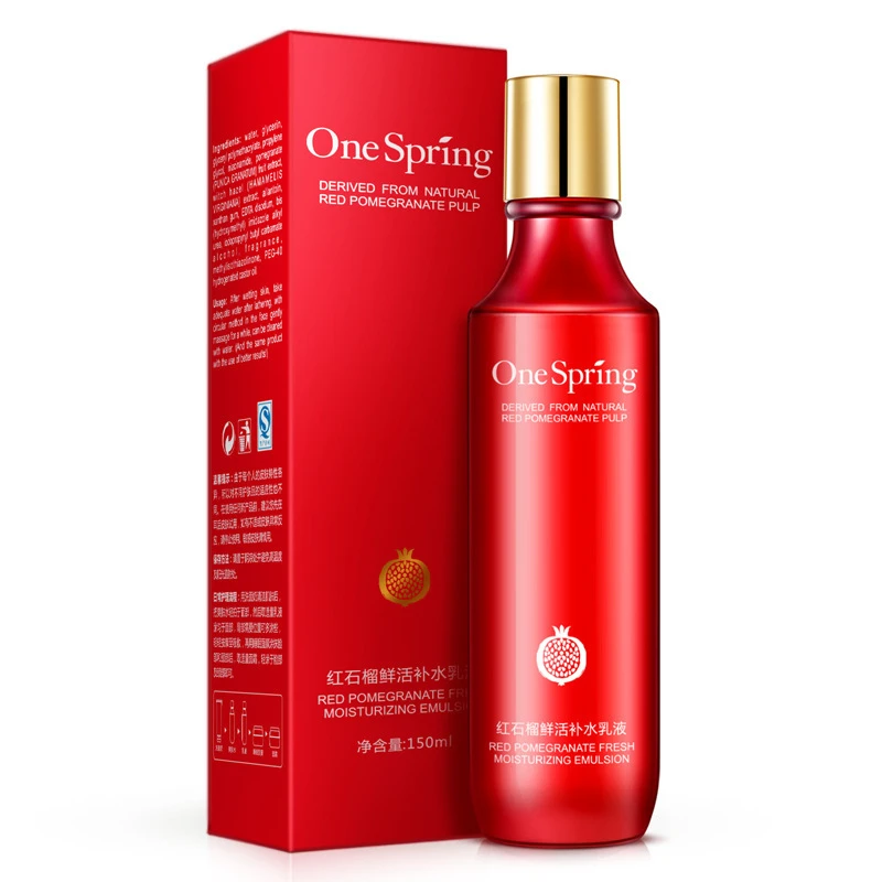 

Bioaqua OneSpring Red pomegranate essence moisturizing emulsion vegetal essence