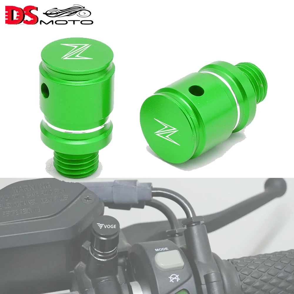 

Motorcycle Accessories 1Pair CNC Aluminum Mirror Hole Plug Screw M10X1.25 For Kawasaki Z 250 300 400 750 800 650 900/RS 1000 SX