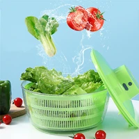 vegetable and fruit electric drain basket dehydrator multifunctional household dryer basket shake plastic kitchen tool spinner