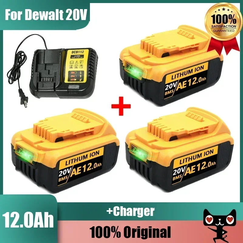 2024 Новая литиевая батарея для электроинструмента замена DeWalt DCB184 DCB181 DCB182 DCB200 20 В 6A