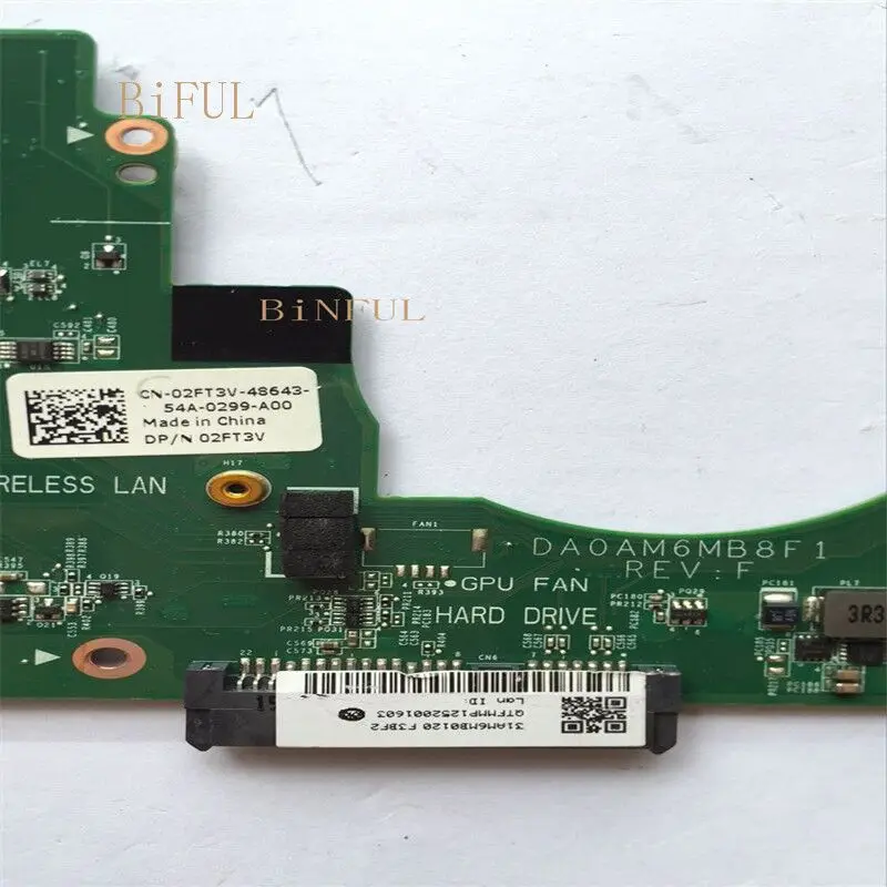2FT3V 02FT3V CN-02FT3V Бесплатная доставка Высококачественная материнская плата для