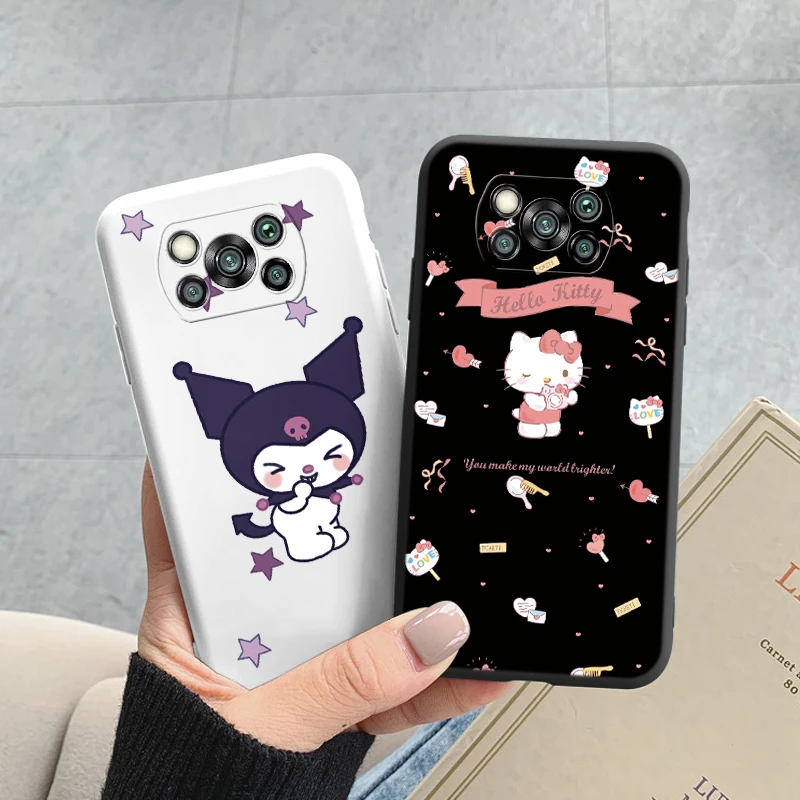Чехол для телефона Poco X3 M3 Pro Pocox3 чехол Hello Kitty kuromi Melody с аниме Sanrio Funda Xiaomi X 3 M NFC Capa |