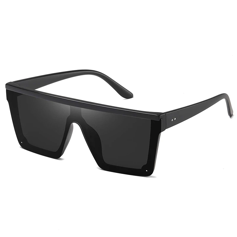 

Oversized Square Sunglasses for Women Men Fashion Siamese Lens Style Flat Top Shield Shades