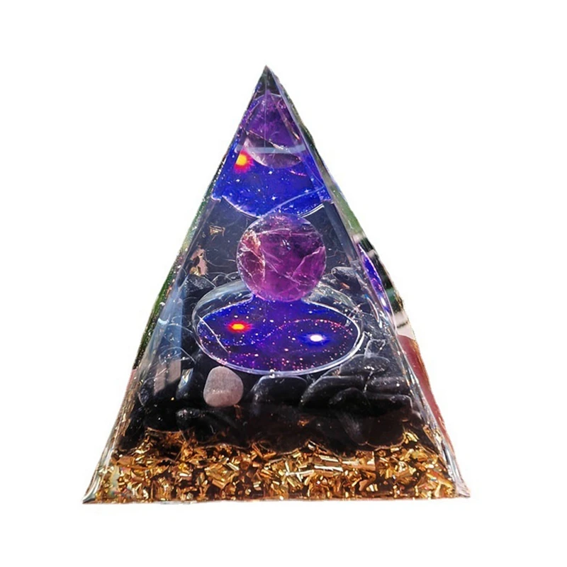 

5Cm Crystal Gravel Pyramid Crafts Pyramid Home Desktop Decoration Handicrafts