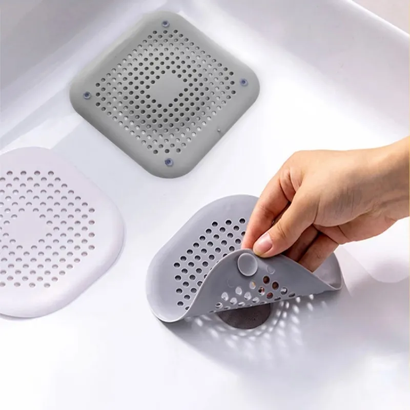 

Drain Floor Silicone Drains Hair Filter Shower Anti-blocking Sink Floor Strainer Bathroom Kitchen Tools Deodorant Accessories