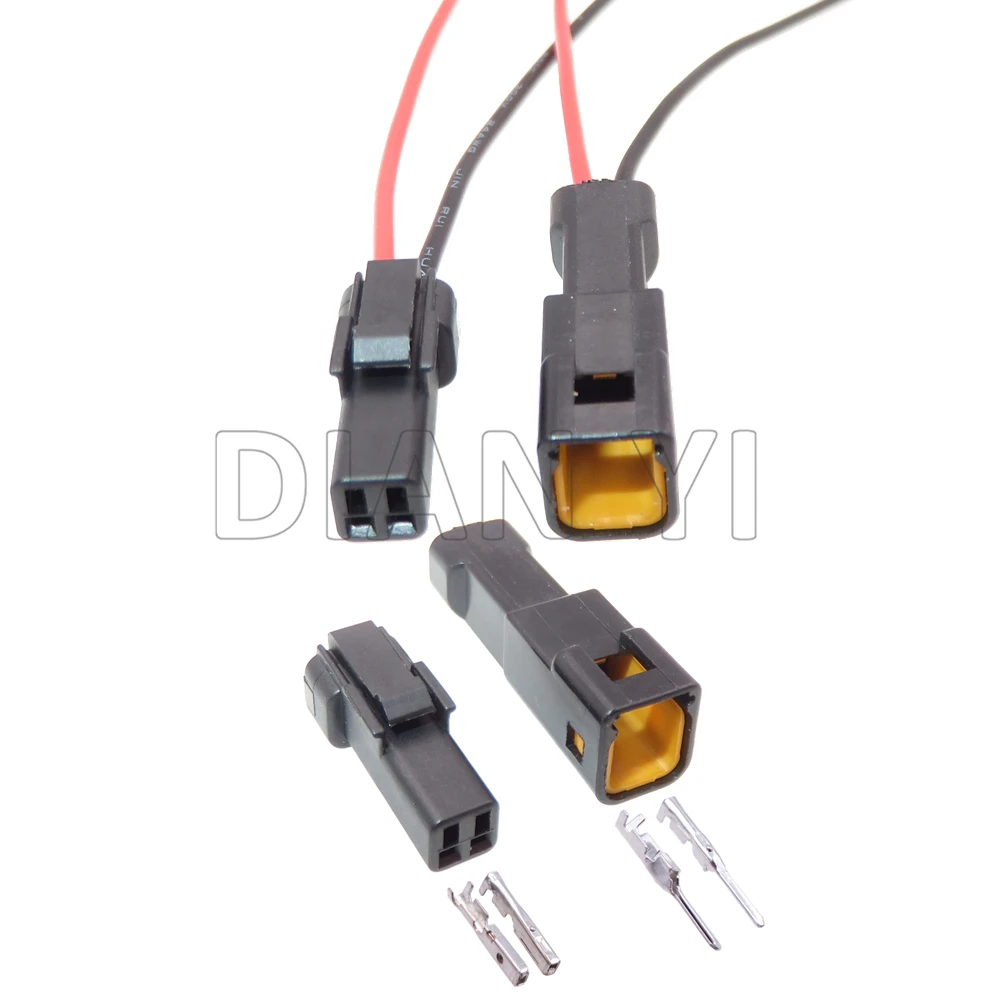 

1 Set 2 Way Car Low Current Unsealed Socket with Cables 02T-JWPF-VSLE-S 02R-JWPF-VSLE-S Automobile Wire Cable Connectors