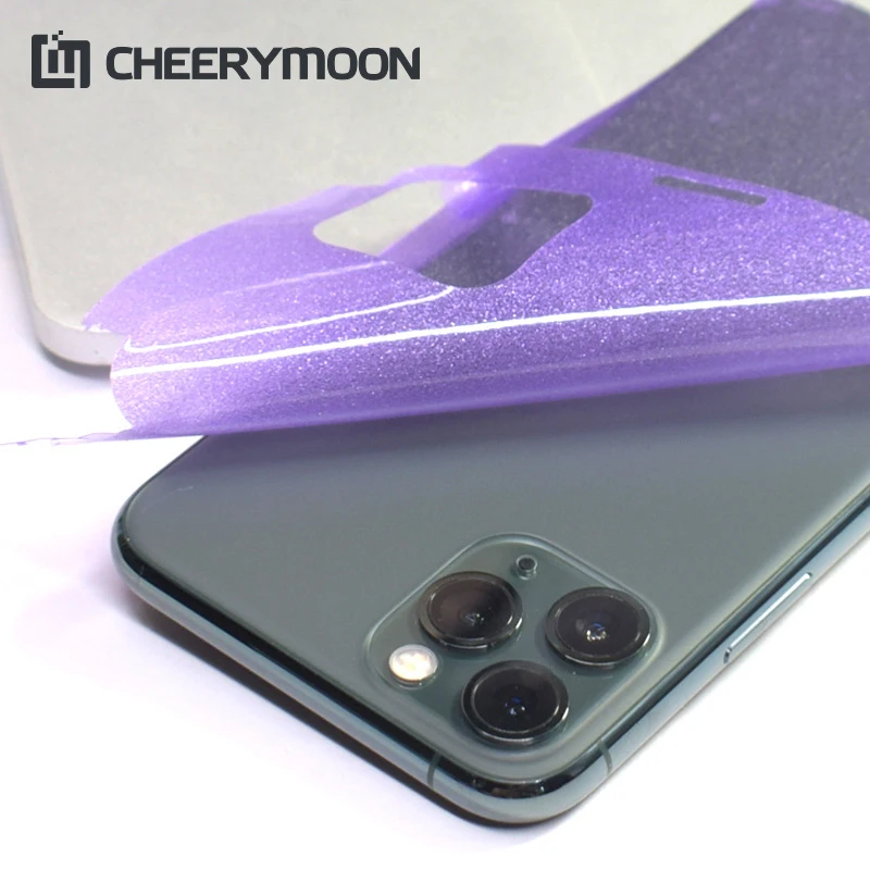 Прозрачные многоцветные задние наклейки для iPhone 12 11 Pro Max mini S 5 Plus задняя пленка