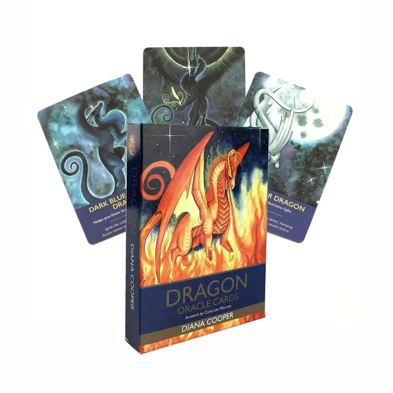 

New English Tarot Cards Leisure Party Fate Chess Card Game Dragon Tarot PDF Guide Is Worth Having Tarot Game